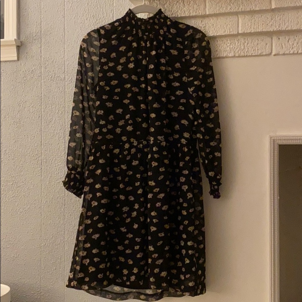 Madewell Mock Neck Dress in Seattle Floral XS